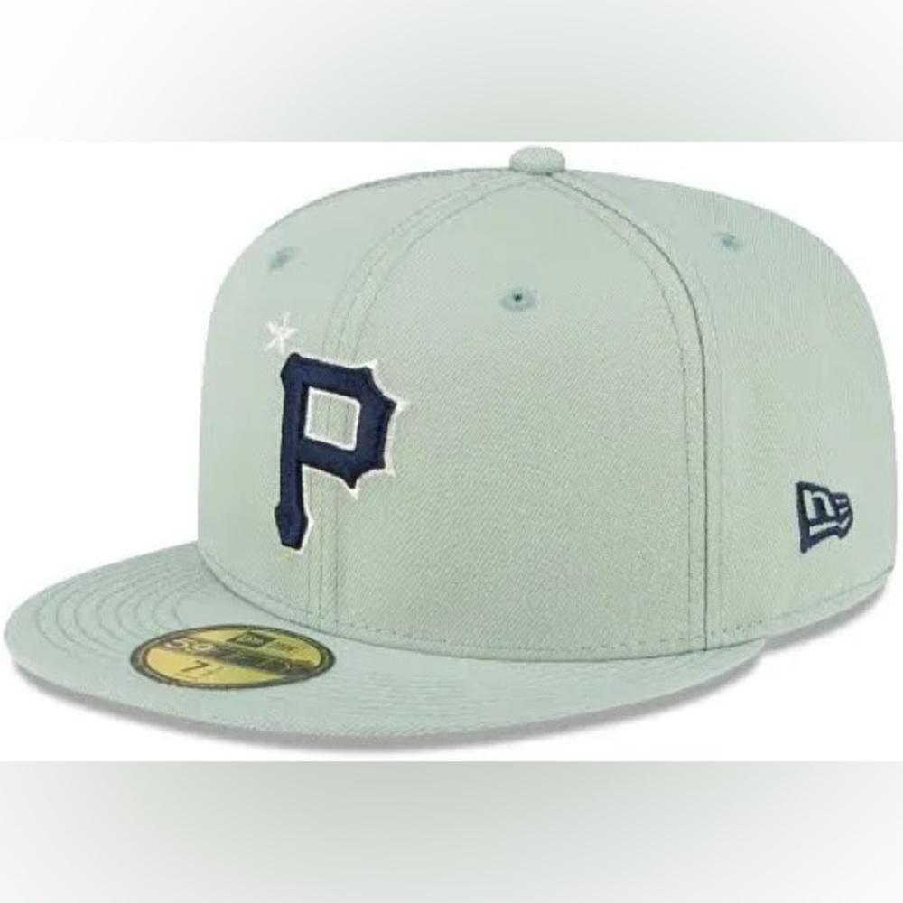 New Era Mint Green Cap with Navy Logo